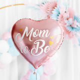 Folienballon Herz "Mom to be" Rosa -hey-Party.de- Folienballons -#Variante_