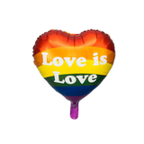 Folienballon Herz Regenbogen "Love is Love" -hey-Party.de- Folienballons -#Variante_