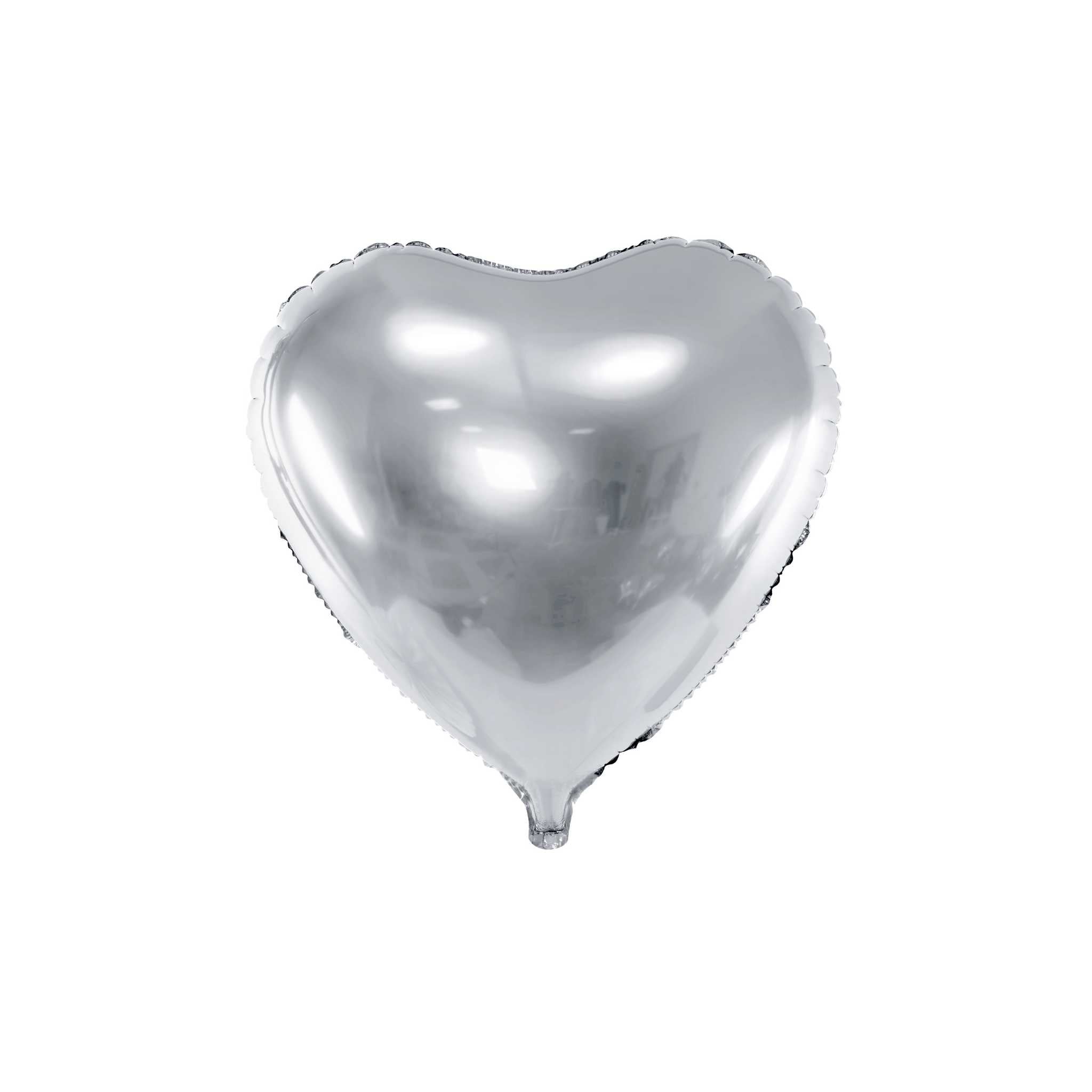 Folienballon Herz Silber -hey-Party.de- Folienballons -#Variante_