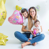 Folienballon Herz "Welcome Baby Girl" Rosa -hey-Party.de- Folienballons -#Variante_