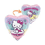 Folienballon Herz Hello Kitty Regenbogen -hey-Party.de- Folienballons -#Variante_