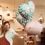 Folienballon Herz mit Blumen -hey-Party.de- Folienballons -#Variante_