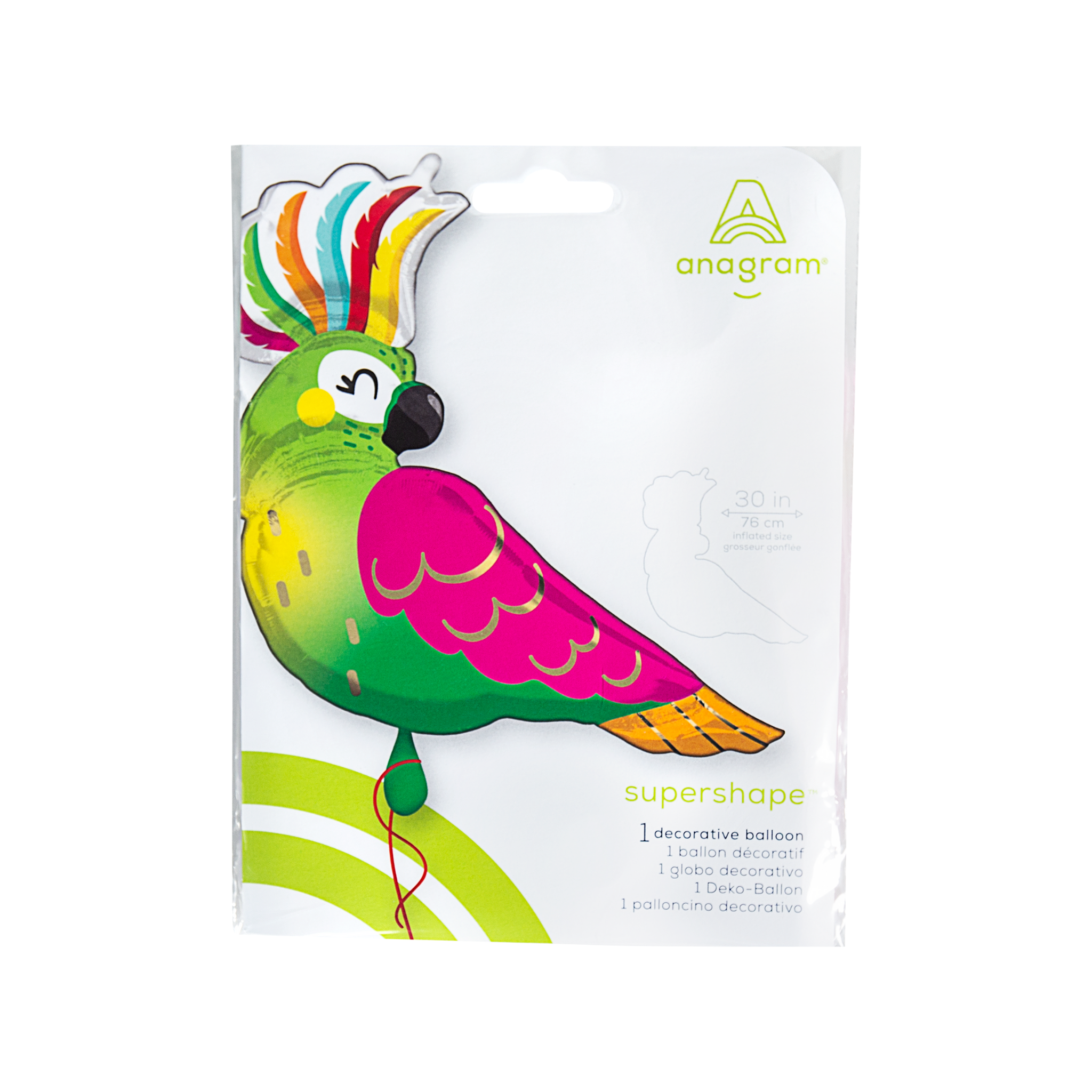 Folienballon Tropenvogel -hey-Party.de- Folienballons -#Variante_