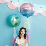 Folienballon Kugel Ombre Lila-Blau -hey-Party.de- Folienballons -#Variante_