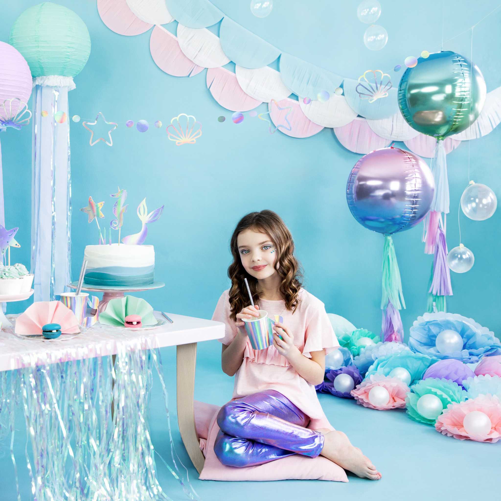 Folienballon Kugel Ombre Lila-Blau -hey-Party.de- Folienballons -#Variante_