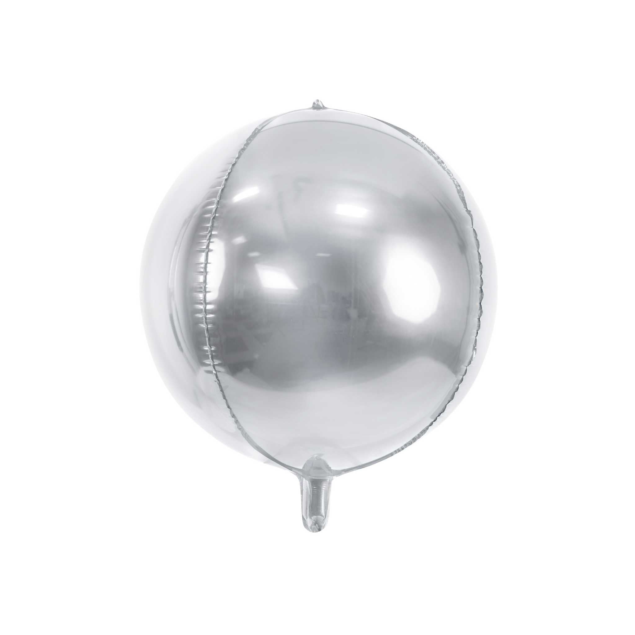 Folienballon Kugel Silber -hey-Party.de- Folienballons -#Variante_