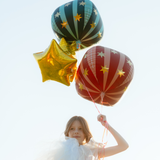 Folienballon Kugel Sterne Petrol -hey-Party.de- Folienballons -#Variante_