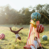 Folienballon Kugel Sterne Petrol -hey-Party.de- Folienballons -#Variante_