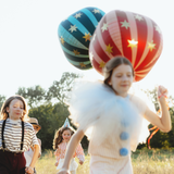 Folienballon Kugel Sterne Petrol -hey-Party.de- Folienballons -#Variante_