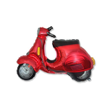 Folienballon Motorroller Rot -hey-Party.de- Folienballons -#Variante_