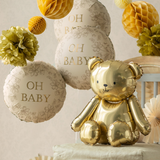 Folienballon rund "Oh Baby" Blumen -hey-Party.de- Folienballons -#Variante_
