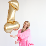 Folienballon Penis Gold -hey-Party.de- Folienballons -#Variante_