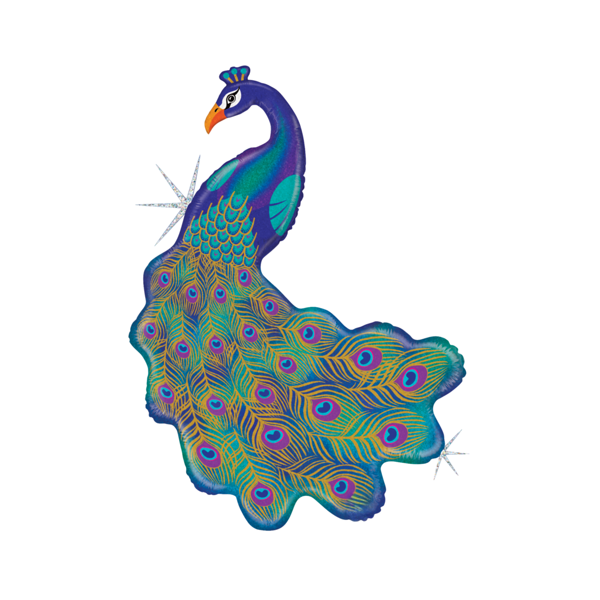 Folienballon Pfau -hey-Party.de- Folienballons -#Variante_