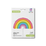 Folienballon Regenbogen Pastell Glitzer -hey-Party.de- Folienballons -#Variante_