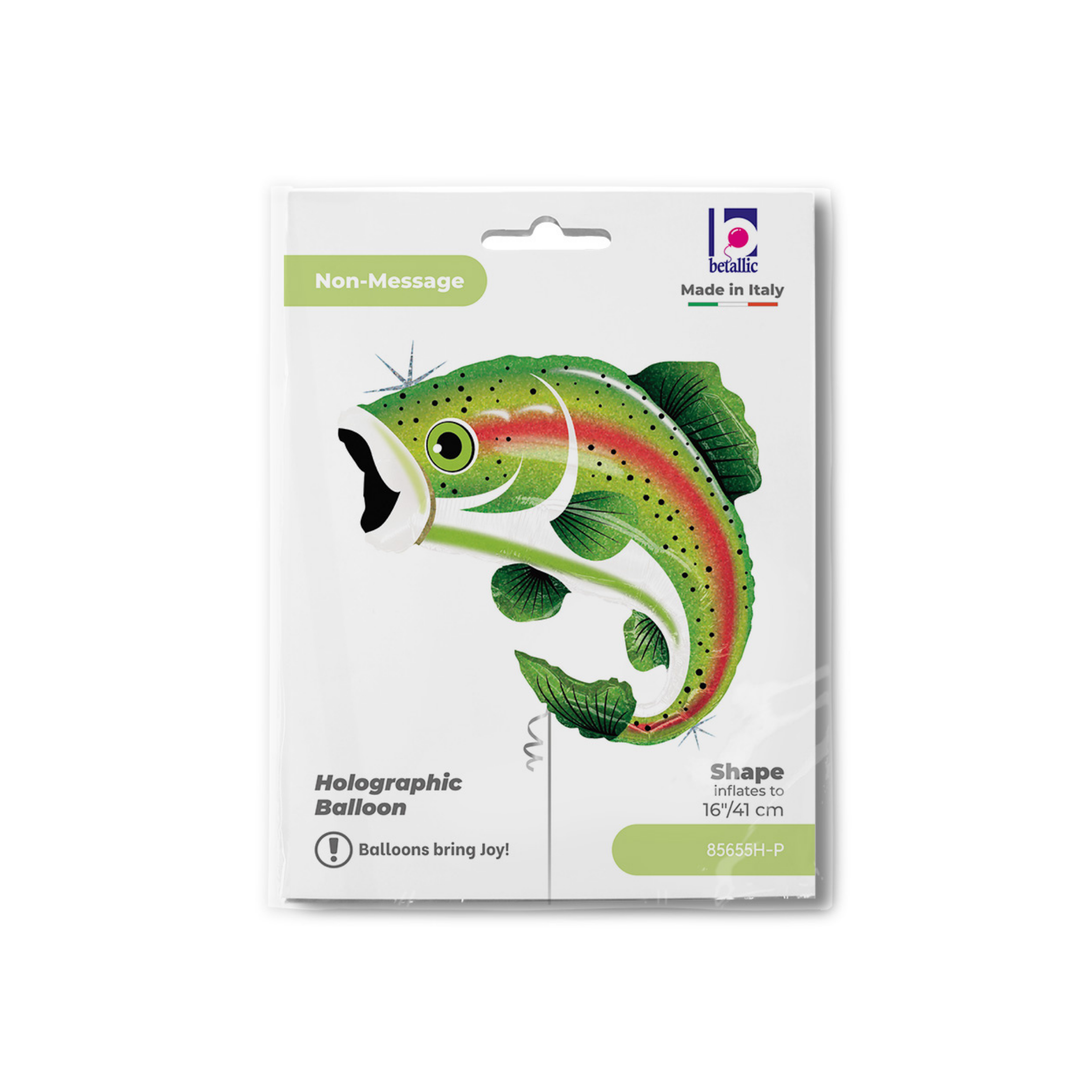 Folienballon Regenbogenforelle -hey-Party.de- Folienballons -#Variante_