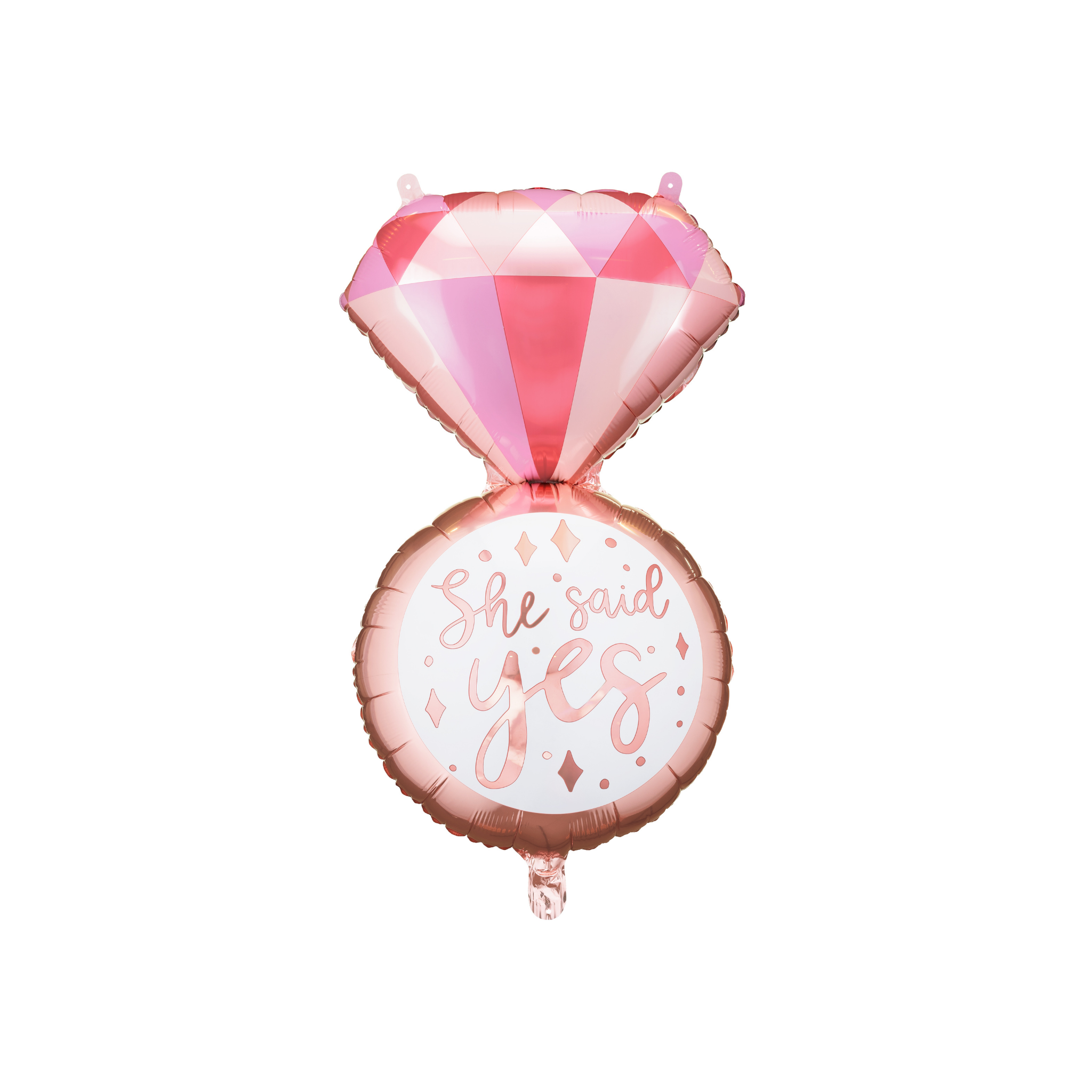 Folienballon Verlobungsring "She said yes" -hey-Party.de- Folienballons -#Variante_