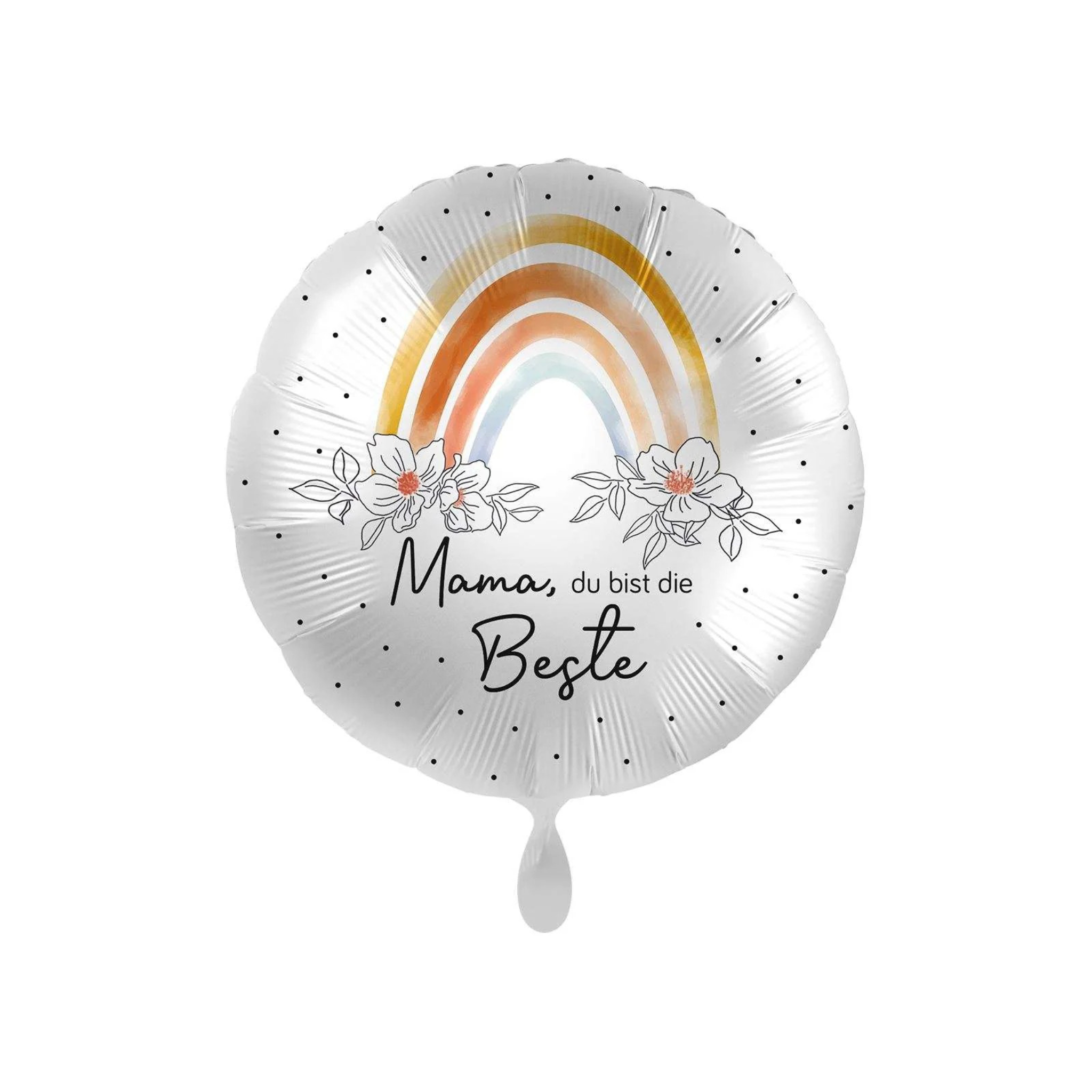 Folienballon rund "Mama, du bist die Beste" -hey-Party.de- Folienballons -#Variante_