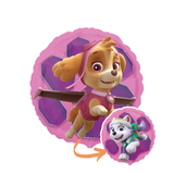 Folienballon Rund Paw Patrol Skye & Everest -hey-Party.de- Folienballons -#Variante_