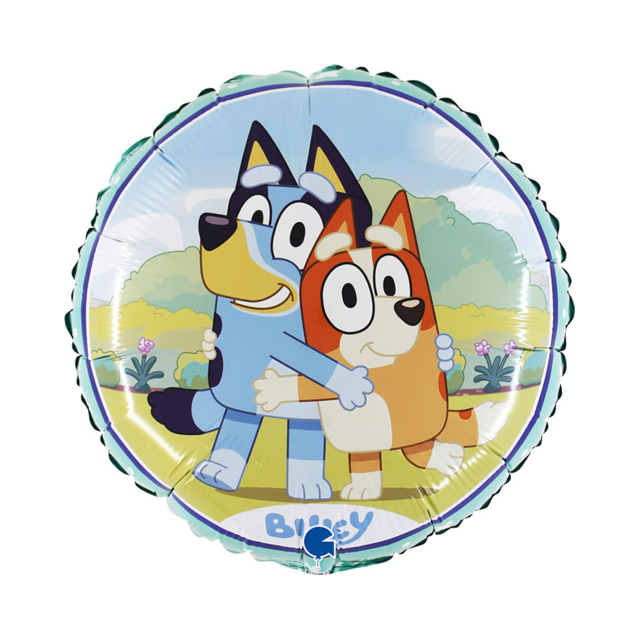 Folienballon Rund Bluey -hey-Party.de- Folienballons -#Variante_