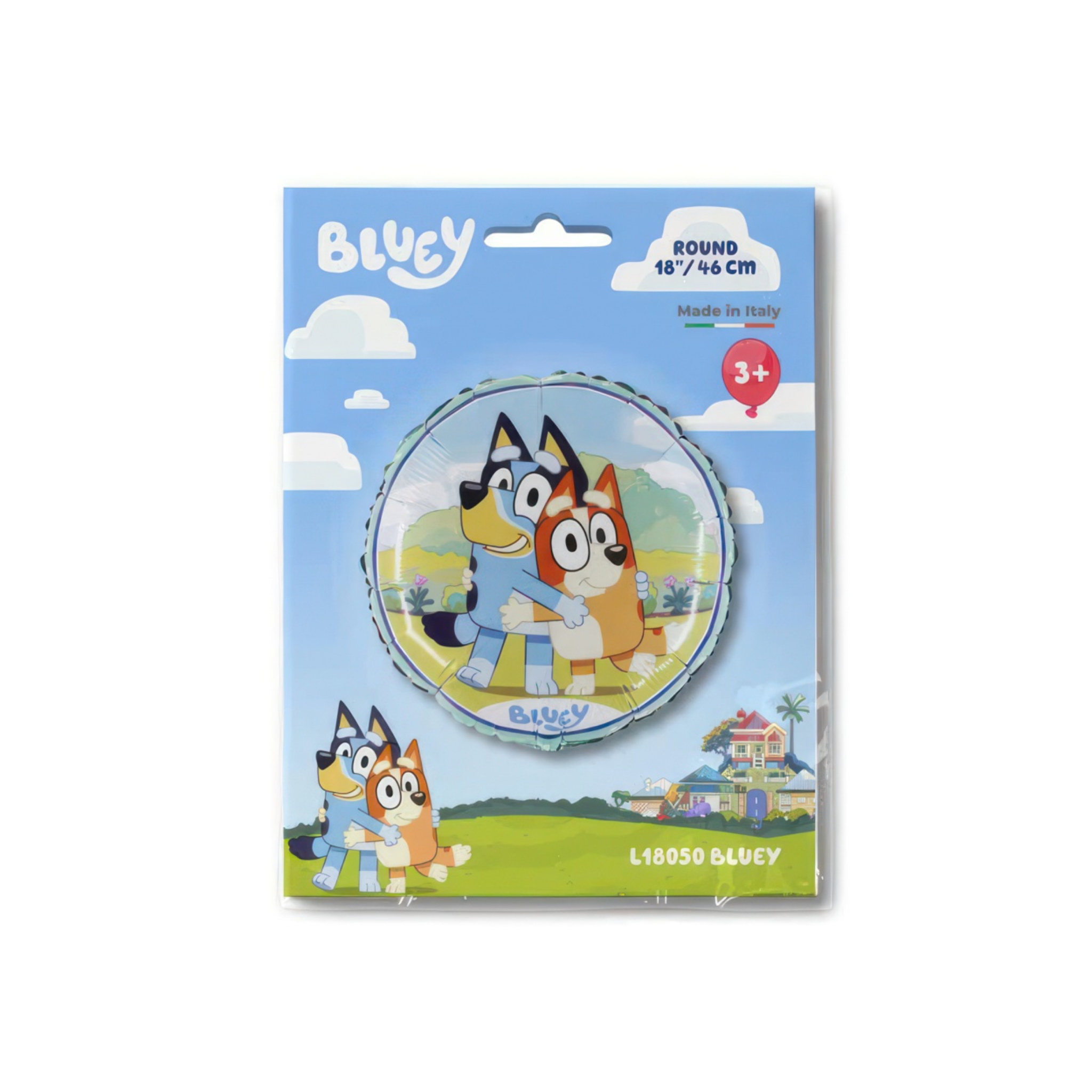 Folienballon Rund Bluey -hey-Party.de- Folienballons -#Variante_