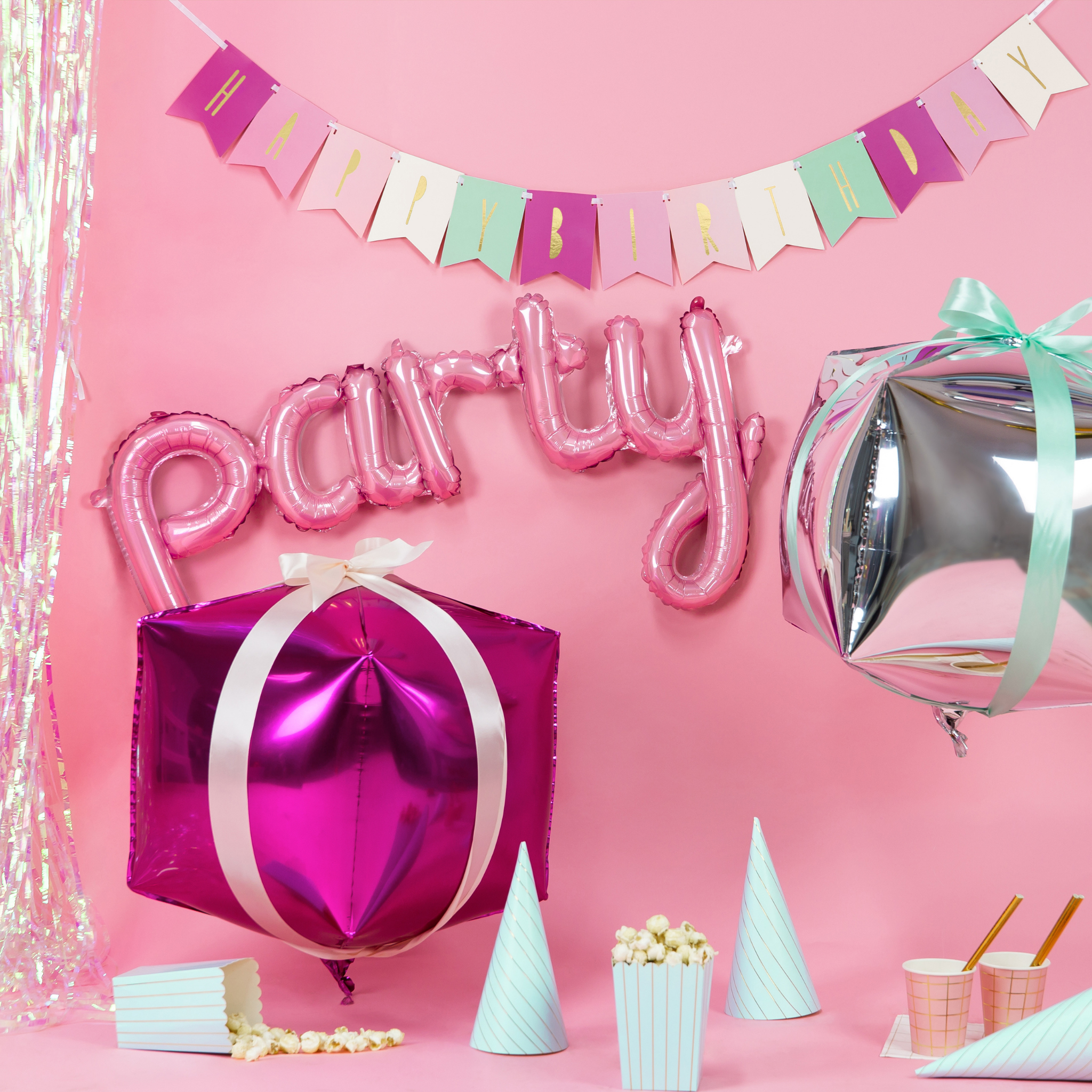 Folienballon Schriftzug "Party" -hey-Party.de- Folienballons -#Variante_