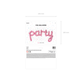 Folienballon Schriftzug "Party" -hey-Party.de- Folienballons -#Variante_