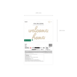 Folienballon Schriftzug "welcome home" -hey-Party.de- Folienballons -#Variante_