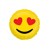 Folienballon Emoji mit Herzaugen 😍 -hey-Party.de- Folienballons -#Variante_