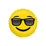 Folienballon Emoji mit Sonnenbrille 😎 -hey-Party.de- Folienballons -#Variante_