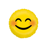 Folienballon Emoji Smiley mit roten Bäckchen ☺️ -hey-Party.de- Folienballons -#Variante_