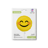 Folienballon Emoji Smiley mit roten Bäckchen ☺️ -hey-Party.de- Folienballons -#Variante_