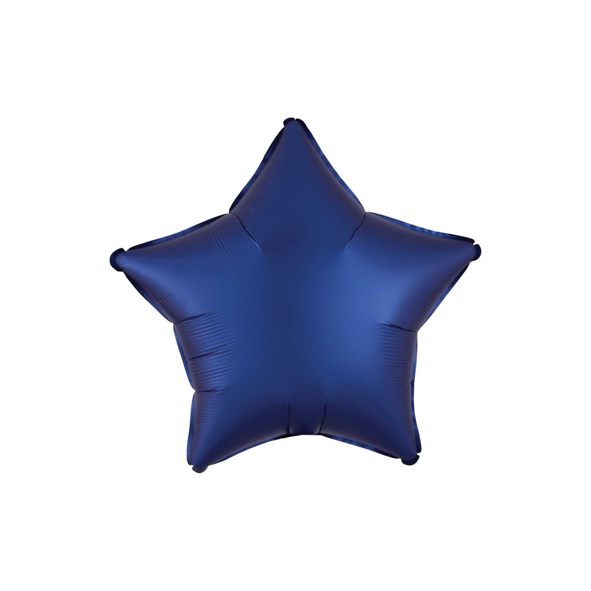 Folienballon Stern Navy Blau Silk -hey-Party.de- Folienballons -#Variante_