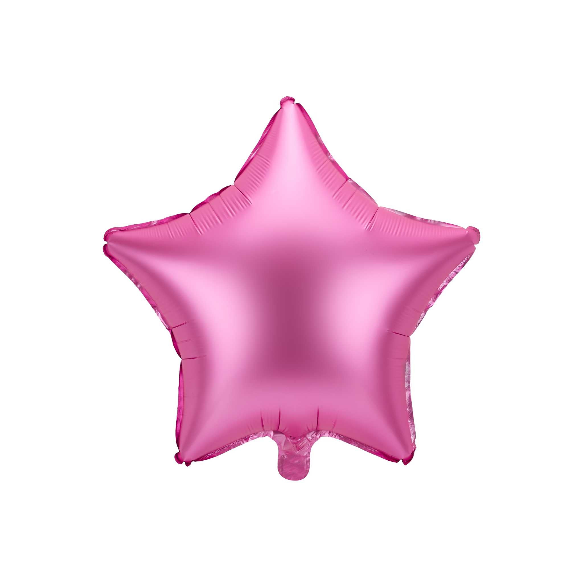 Folienballon Stern Seidenmatt Rosa -hey-Party.de- Folienballons -#Variante_