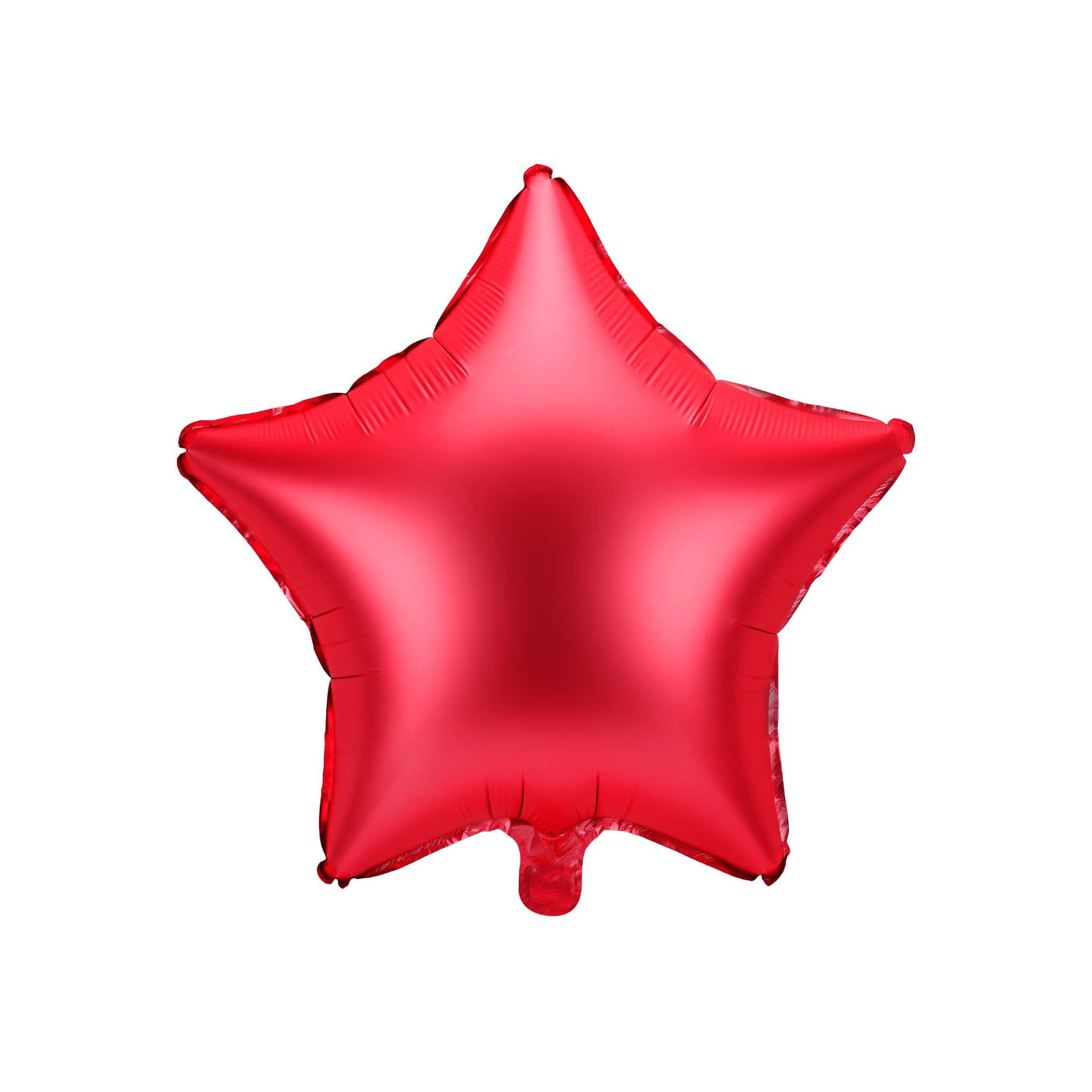 Folienballon Stern Seidenmatt Rot -hey-Party.de- Folienballons -#Variante_