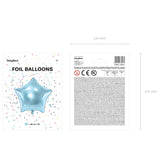 Folienballon Stern Shiny Hellblau -hey-Party.de- Folienballons -#Variante_