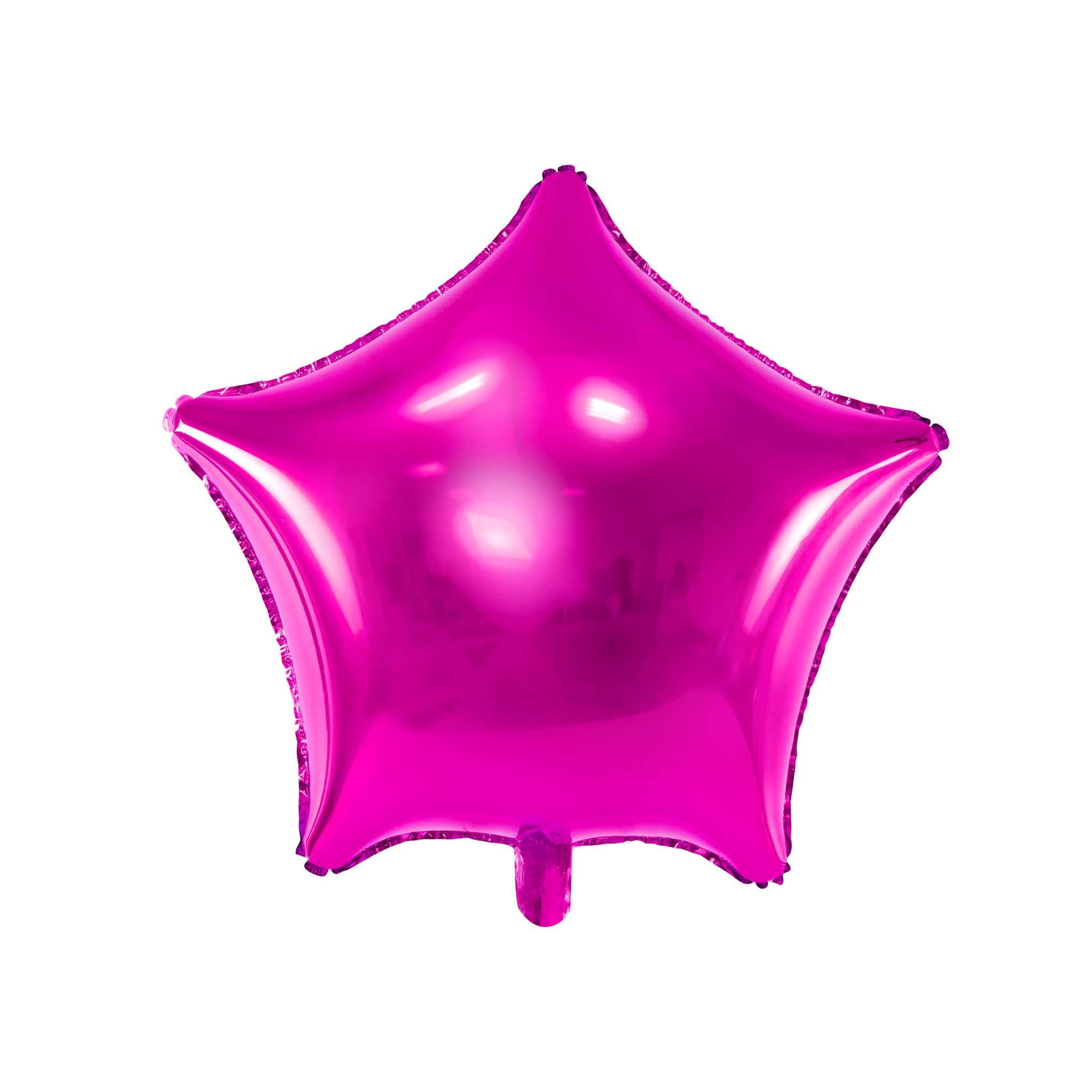 Folienballon Stern Shiny Pink -hey-Party.de- Folienballons -#Variante_