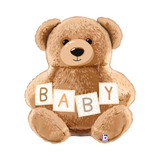 Folienballon Teddy Bär "BABY" -hey-Party.de- Folienballons -#Variante_