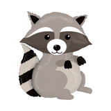 Folienballon Waschbär -hey-Party.de- Folienballons -#Variante_