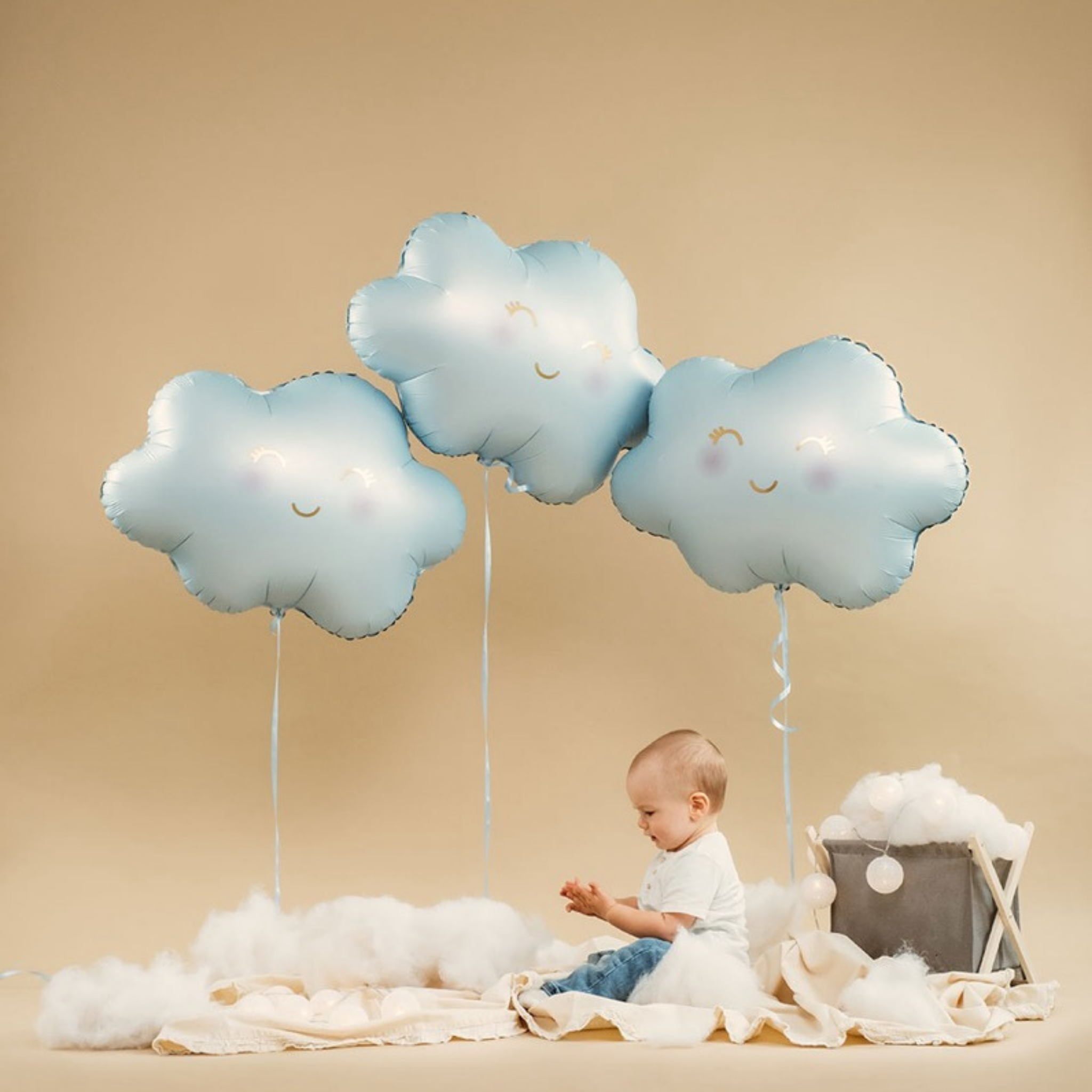 Folienballon Wolke Hellblau -hey-Party.de- Folienballons -#Variante_