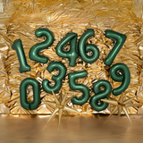 Folienballon XXL Zahl Flaschengrün Seidenmatt -hey-Party.de- Folienballons -#Variante_