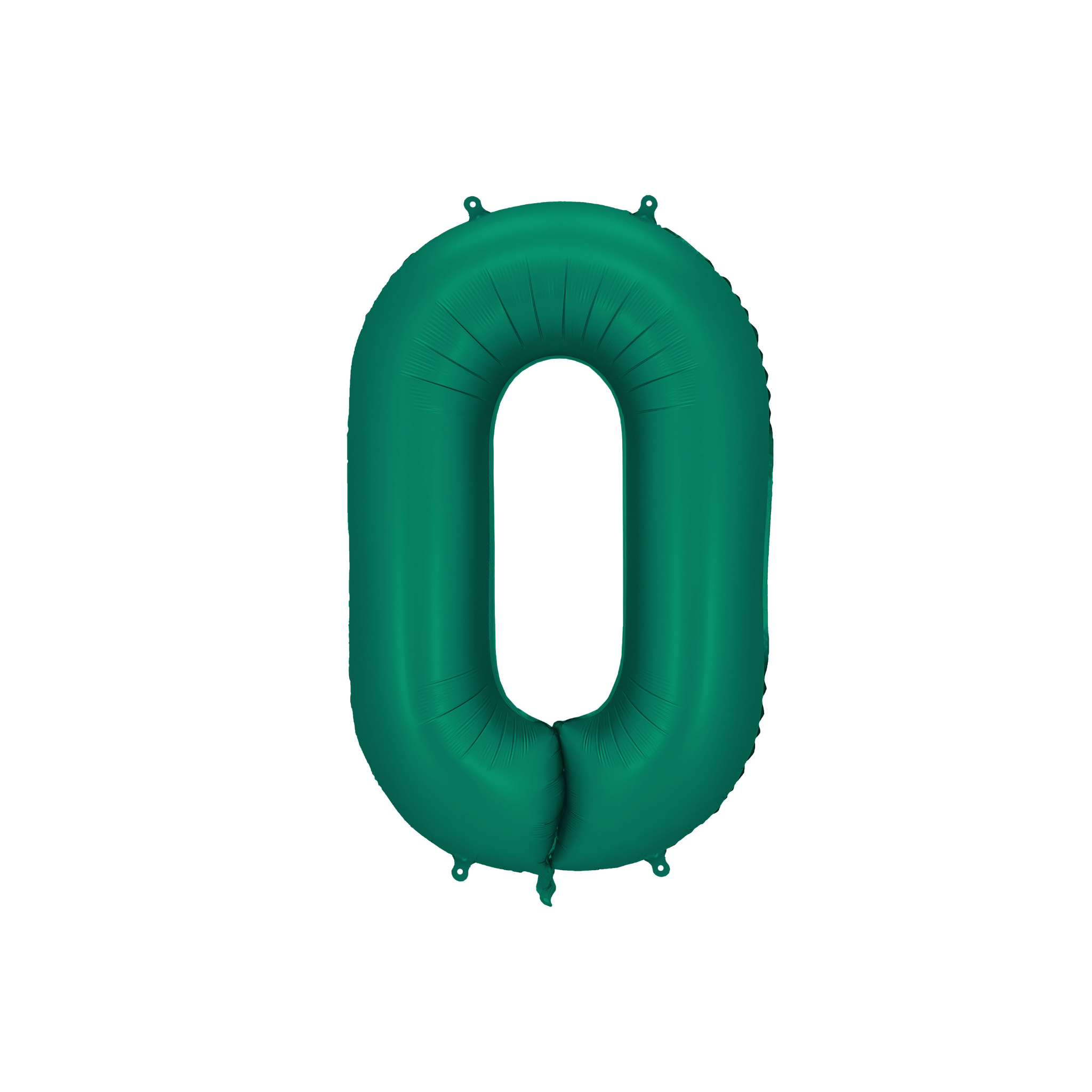 Folienballon XXL Zahl Flaschengrün Seidenmatt -hey-Party.de- Folienballons -#Variante_ Zahl 0