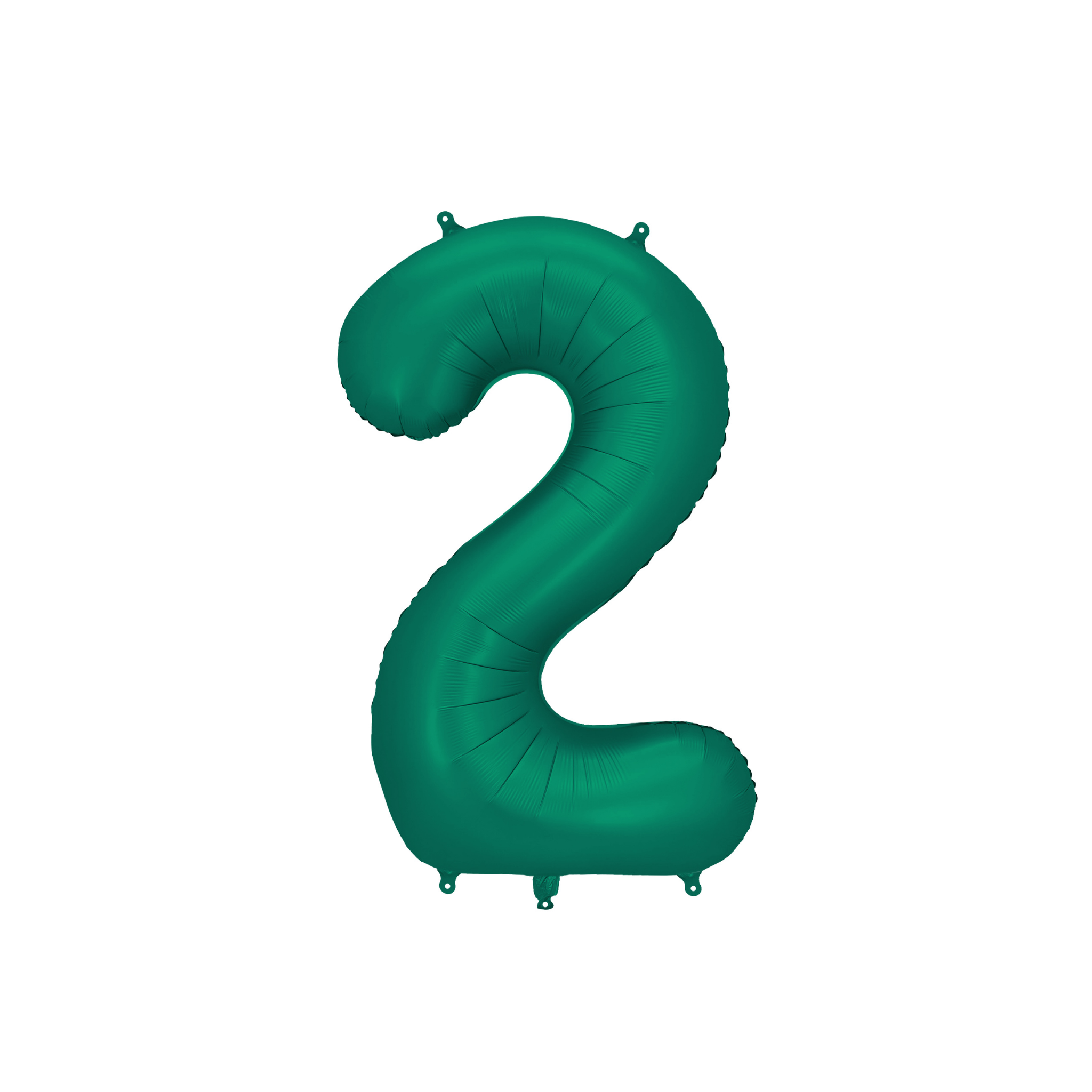 Folienballon XXL Zahl Flaschengrün Seidenmatt -hey-Party.de- Folienballons -#Variante_ Zahl 2
