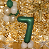 Folienballon XXL Zahl Flaschengrün Seidenmatt -hey-Party.de- Folienballons -#Variante_