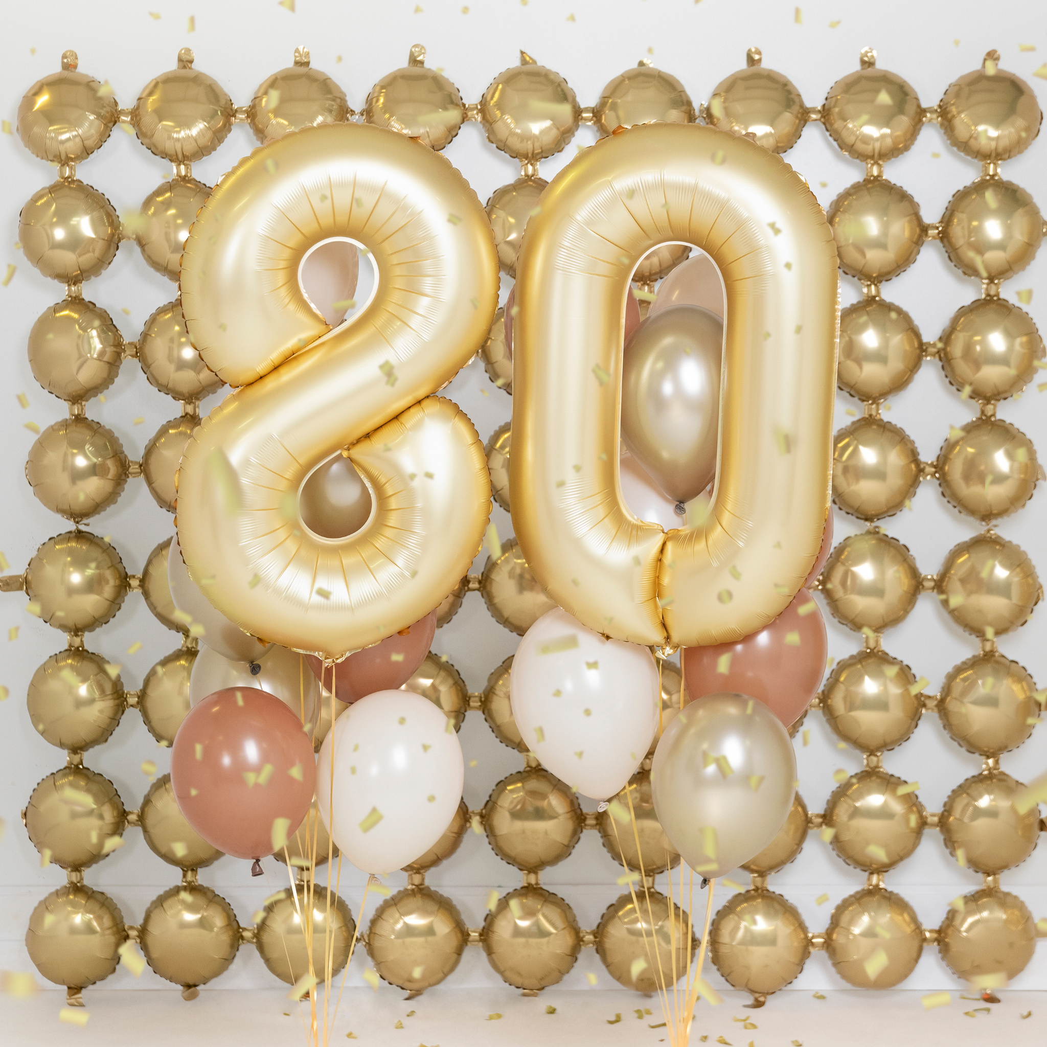 Folienballon XXL Zahl Gold Seidenmatt -hey-Party.de- Folienballons -#Variante_Zahl 8, Zahl 0