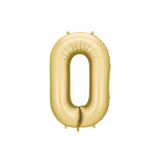 Folienballon XXL Zahl Gold Seidenmatt -hey-Party.de- Folienballons -#Variante_ Zahl 0