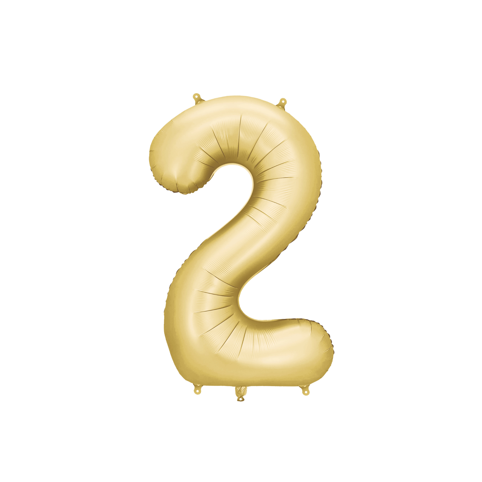 Folienballon XXL Zahl Gold Seidenmatt -hey-Party.de- Folienballons -#Variante_ Zahl 2