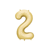 Folienballon XXL Zahl Gold Seidenmatt -hey-Party.de- Folienballons -#Variante_ Zahl 2