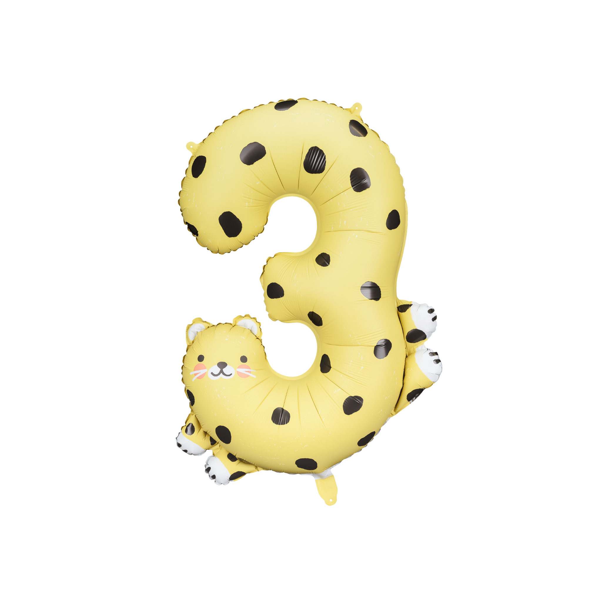 Folienballon XXL Zahl 3 Gepard -hey-Party.de- Folienballons -#Variante_
