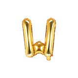 Folienballon kleine Buchstaben Gold -hey-Party.de- Folienballons -#Variante_ W