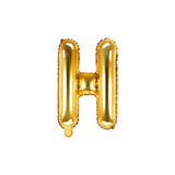 Folienballon kleine Buchstaben Gold -hey-Party.de- Folienballons -#Variante_ H